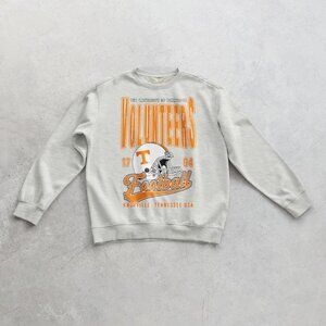 Tennessee Volunteers Football Graphic Sweatshirt Gray Vintage Heavy Blend 1794